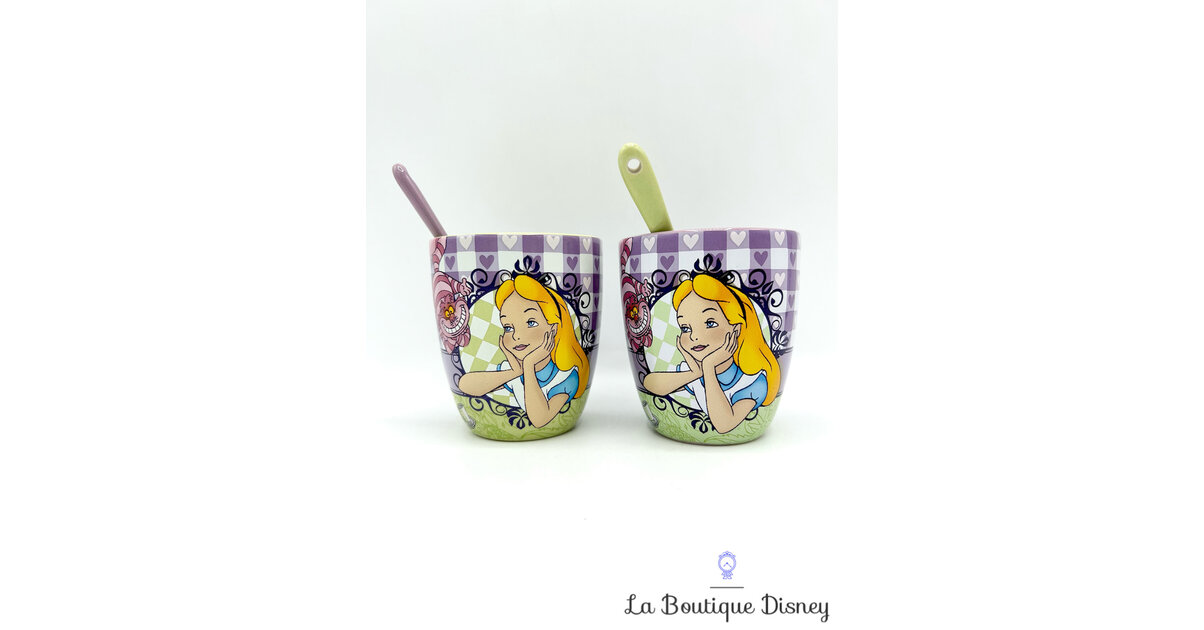 Paire Tasses Alice au pays des Merveilles Disneyland Paris mug expresso